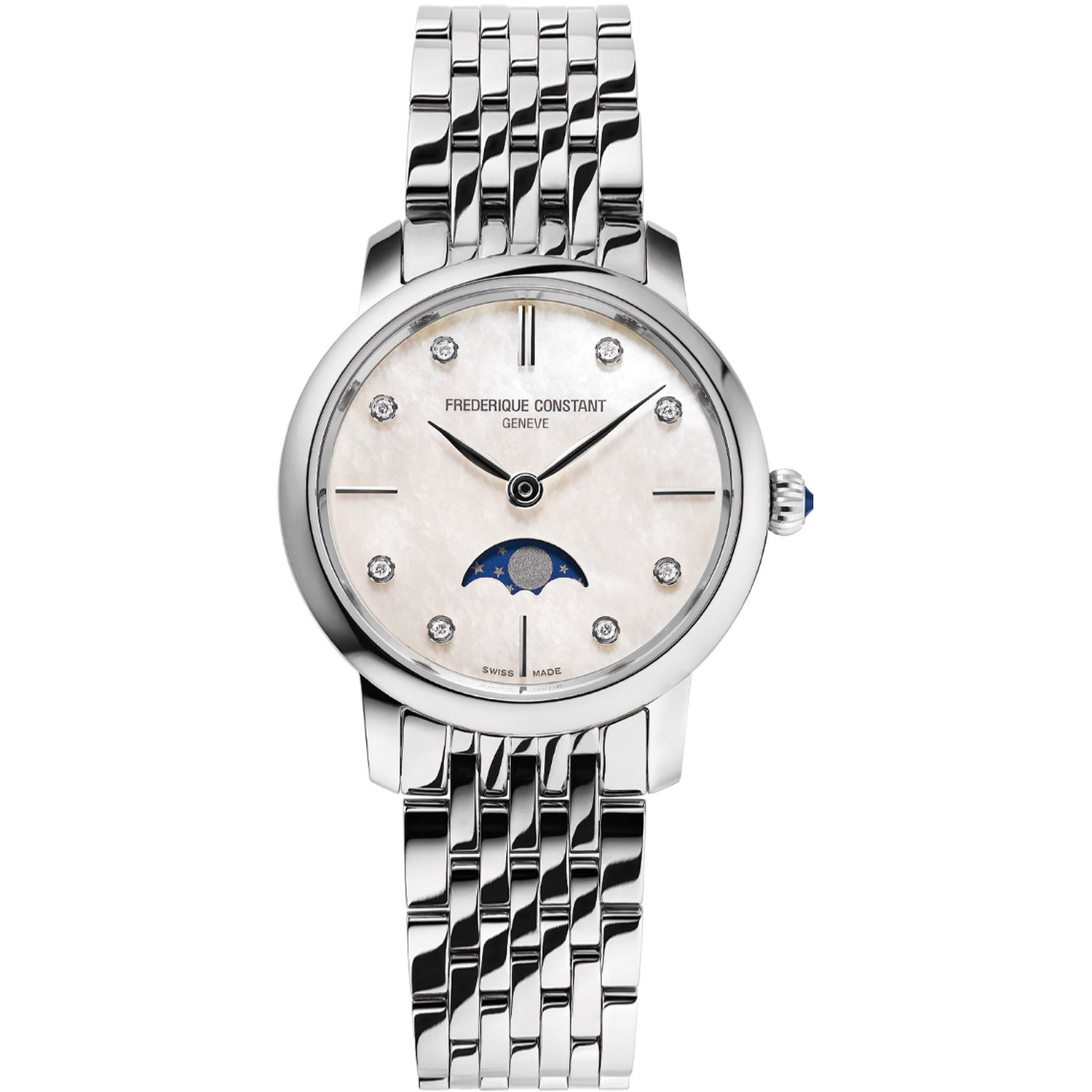 Часы Frederique Constant Slim Line Moonphase FC-206MPWD1S6B